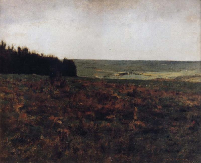 Fernand Khnopff Heaths in the Ardennes oil painting picture